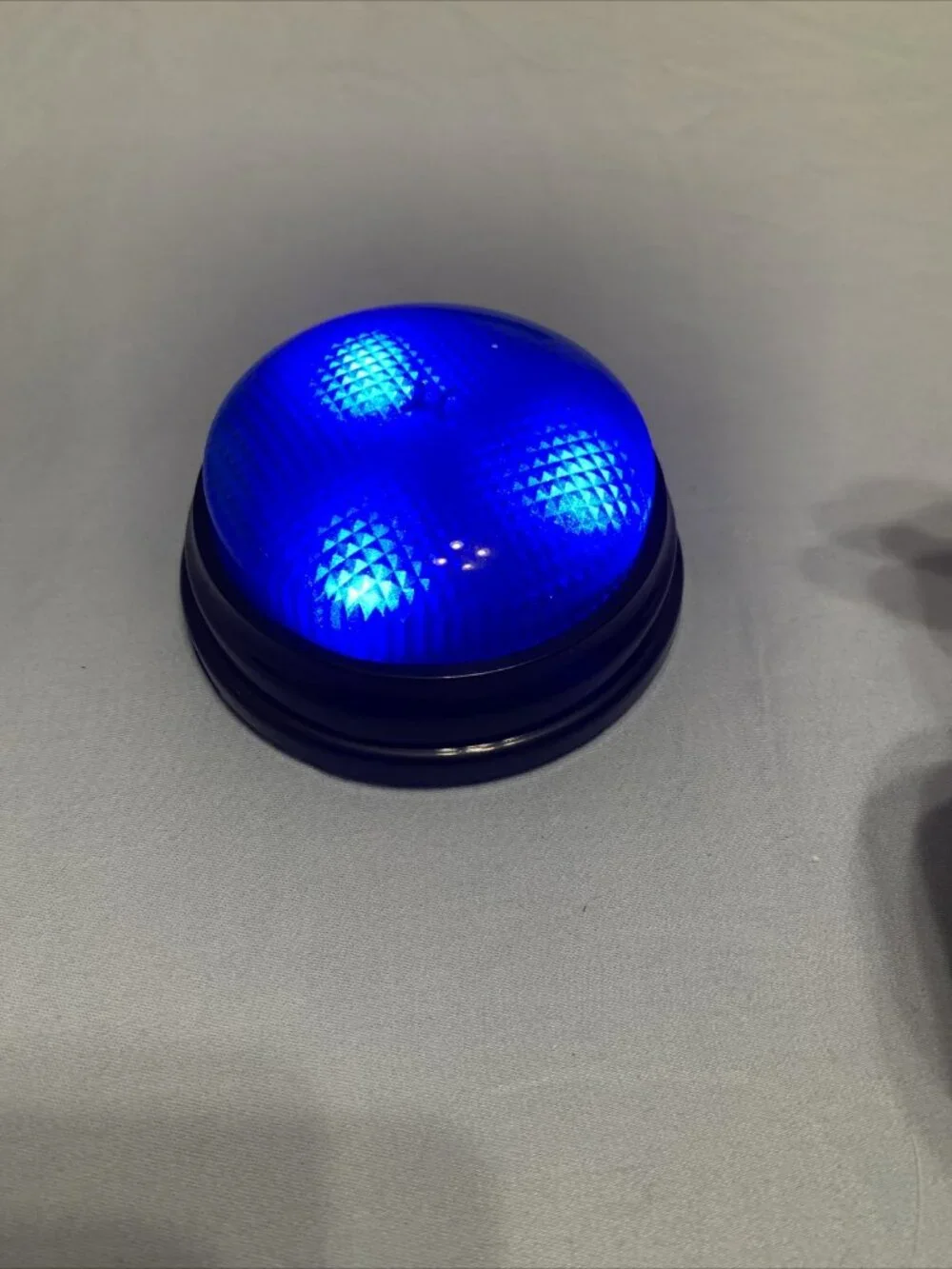 Fun Blue Light Up Push Buzzer With Sound! Learning Resources LRNLER3776